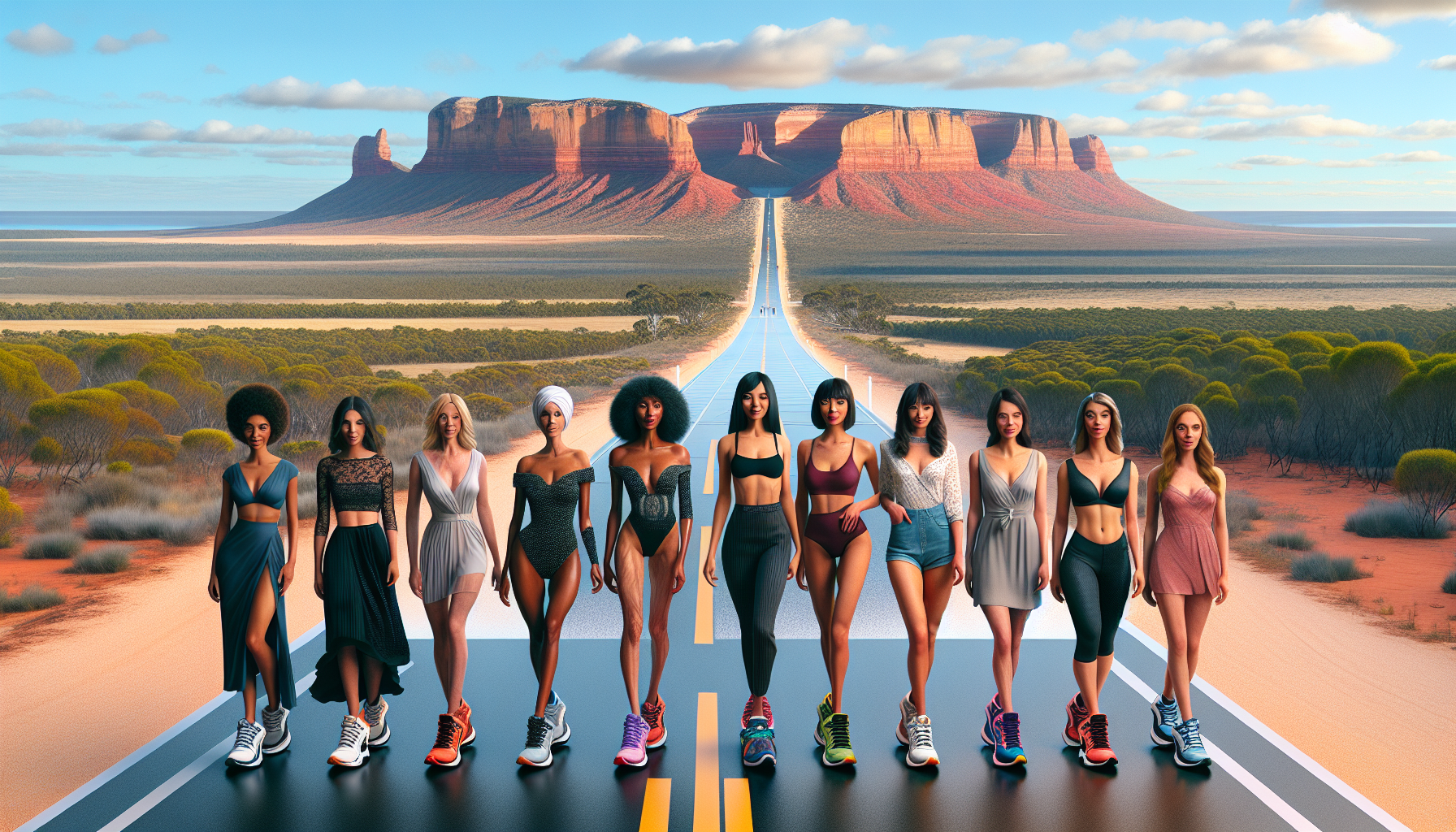 Models Trade Heels for 3.6km Catwalk in Regional WA