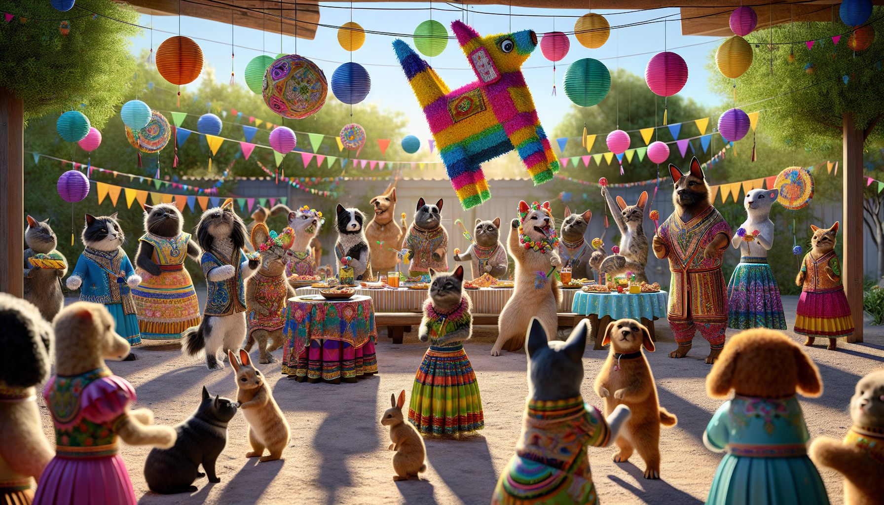Furry Friends Celebrate Fiesta in Style