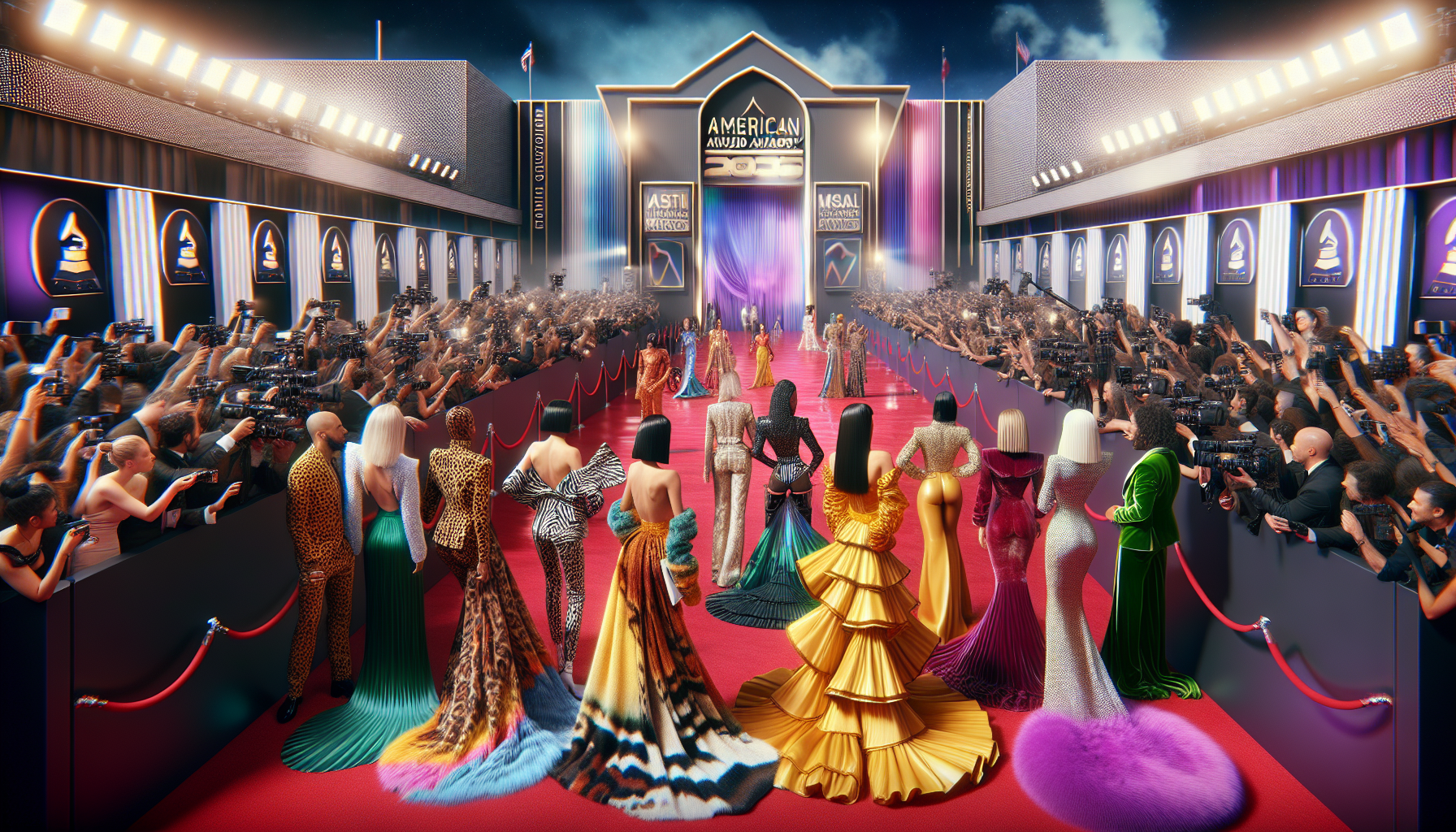 2025 American Music Awards Red Carpet Highlights