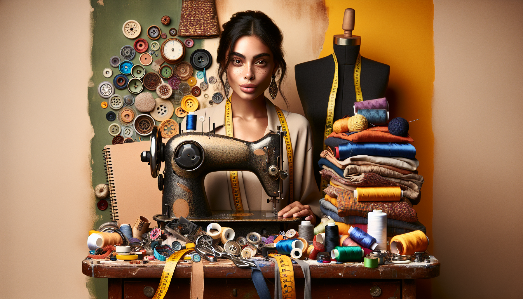 Amarillo Designer Turns Discarded Materials and Dusty Sewing Machine into Fashion Art