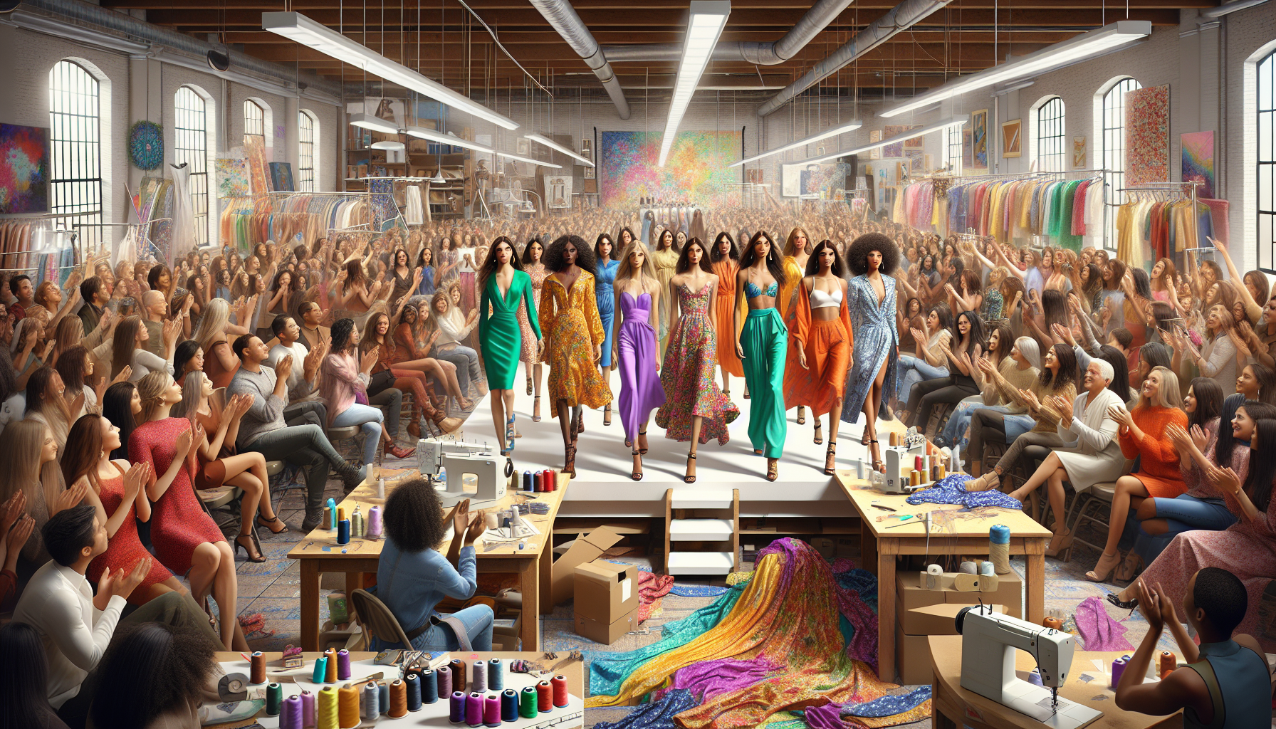 HomeFront Hosts Spring Fashion Show at Sewing Space