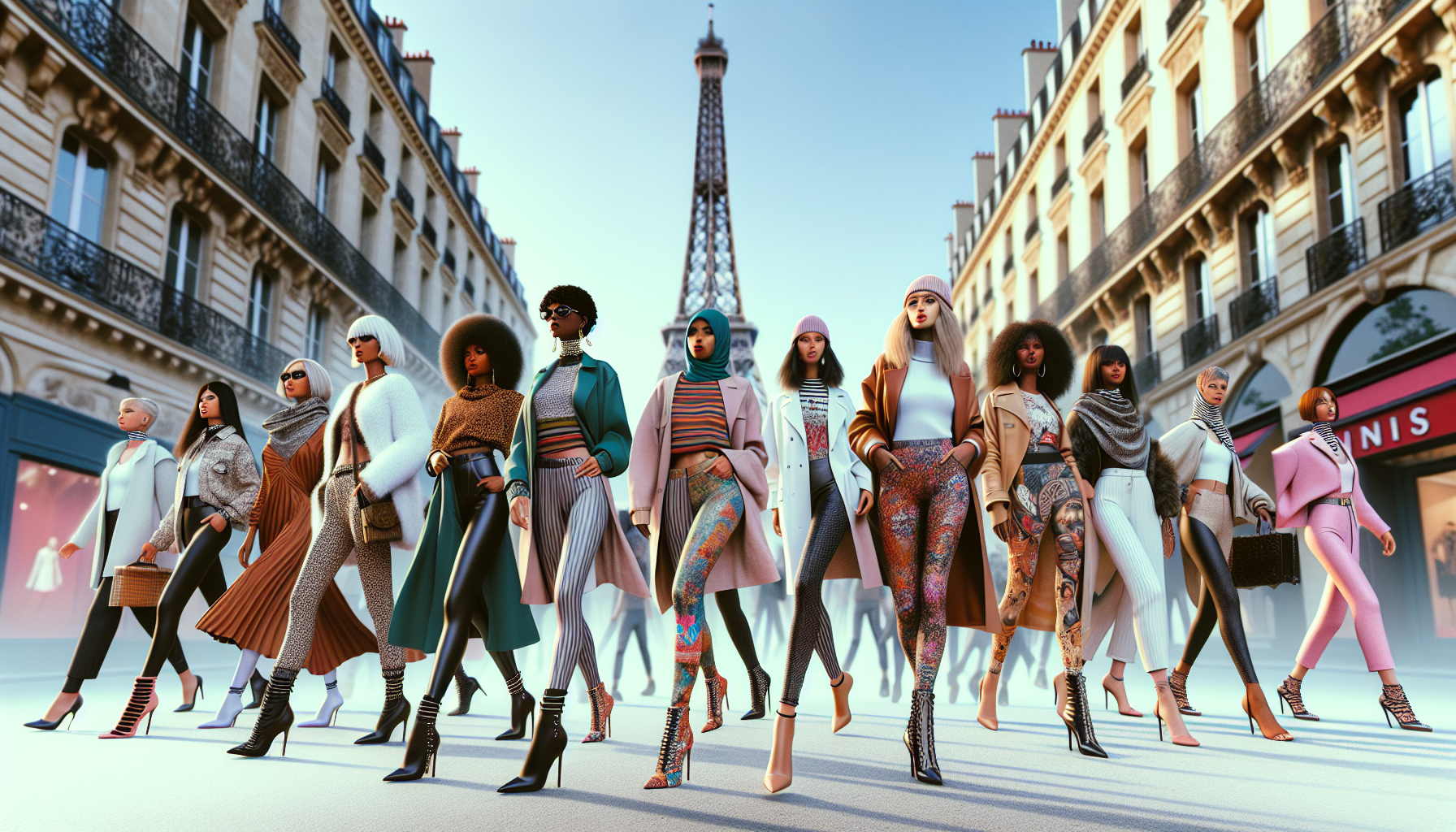 Legging-and-Heels Trend Takes France by Storm