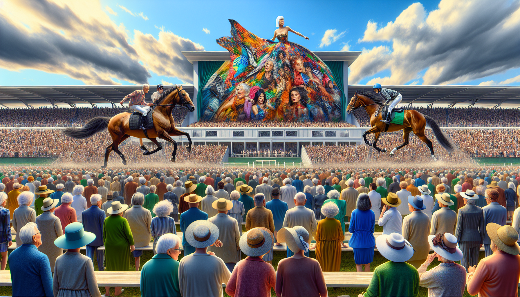 Fashion Show and Horse Race Energize Seniors