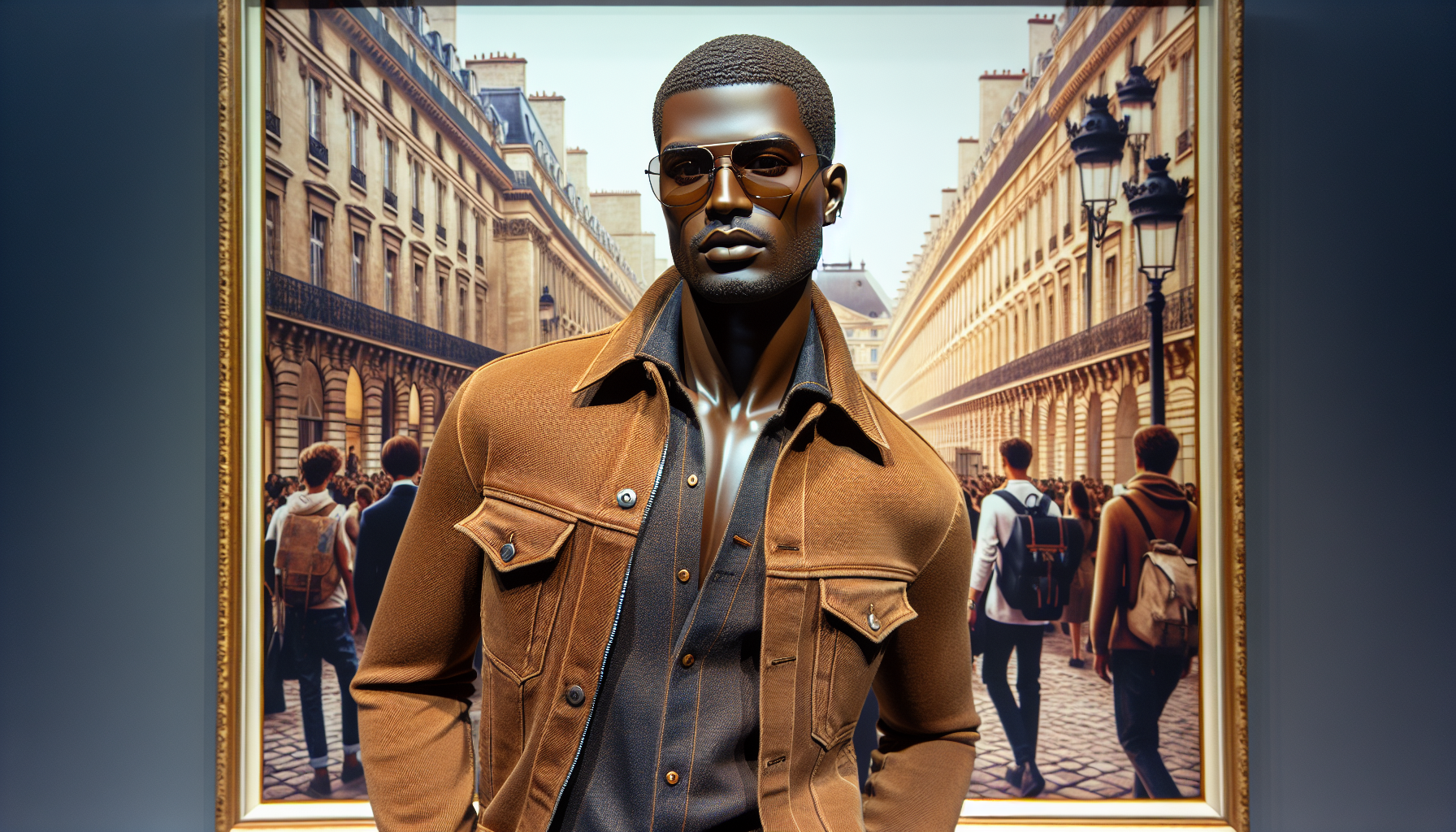 Pharrell Champions Brown Denim at Paris Fashion Week