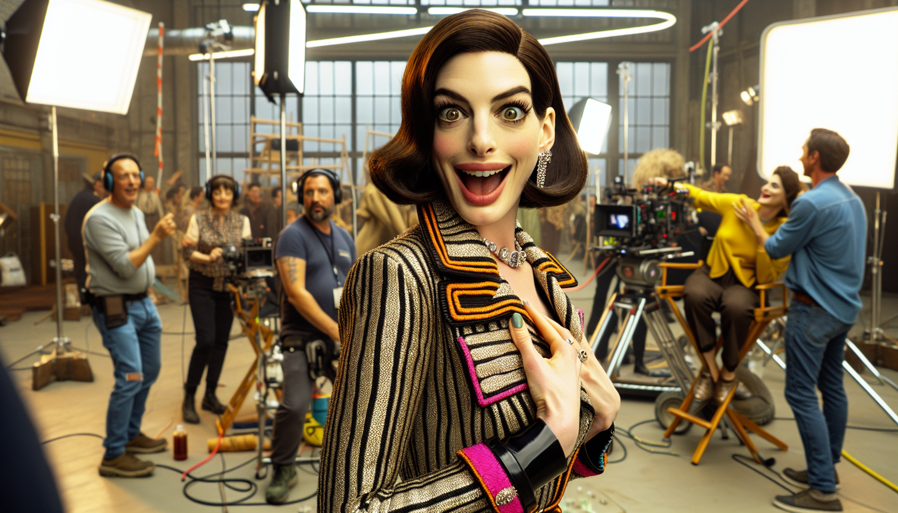 The Devil Wears Prada 2 Filming: Anne Hathaway Shines in Bold Fashion