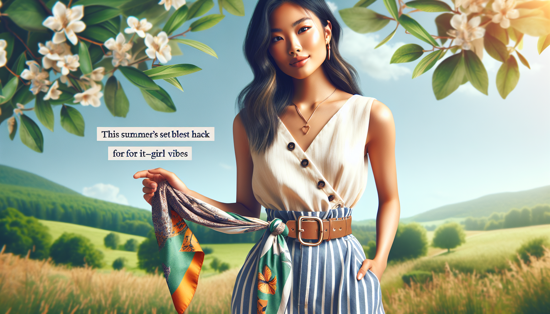 This Summer’s Trendiest Belt Hack: Scarf Styling for It-Girl Vibes